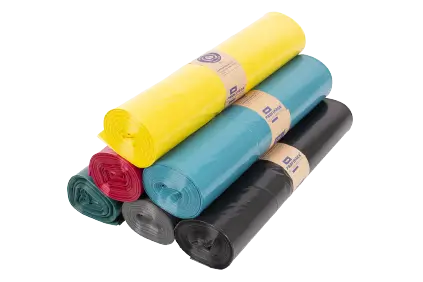 Blue Angel plastic sack – printed in four colours